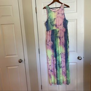 Tie-dye maxi dress, Chic Soul, 1x